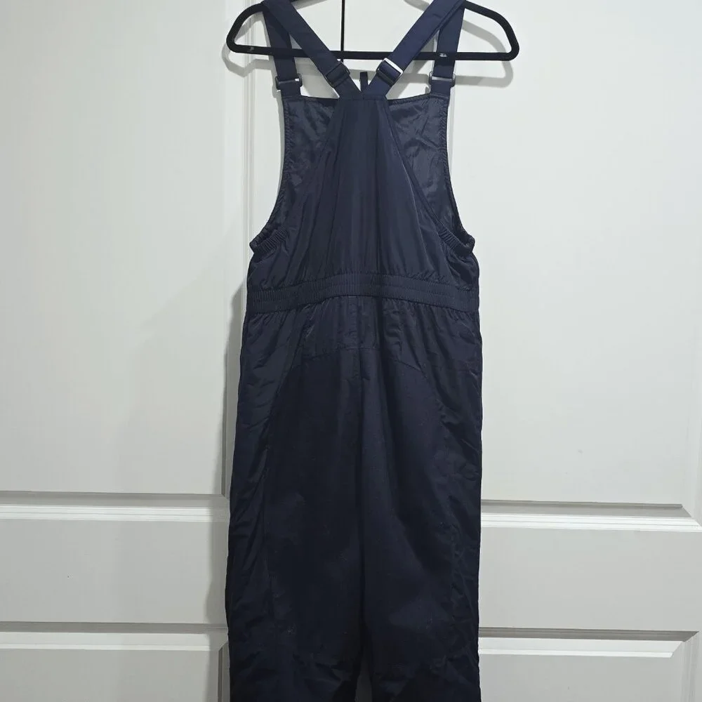 Nwot Lands End - 18 Big Kids Waterproof Insulated Iron Knee Snow‎ Bib In Navy